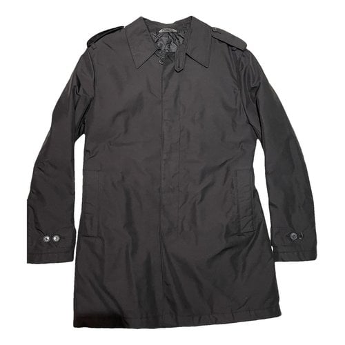 Pre-owned Saint Laurent Trenchcoat In Black