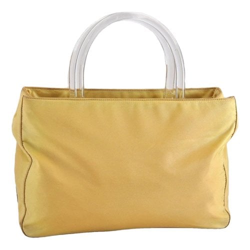 Pre-owned Prada Handbag In Yellow