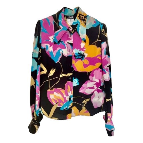 Pre-owned D&g Silk Shirt In Multicolour