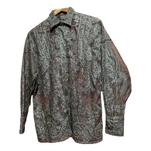 Pre-owned Versace Lace Shirt In Silver
