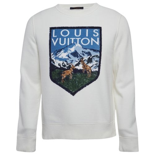 Pre-owned Louis Vuitton Wool Knitwear & Sweatshirt In White