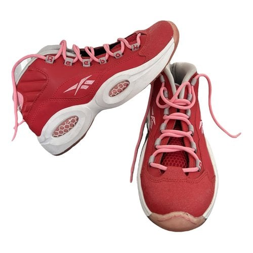 Pre-owned Reebok Trainers In Red