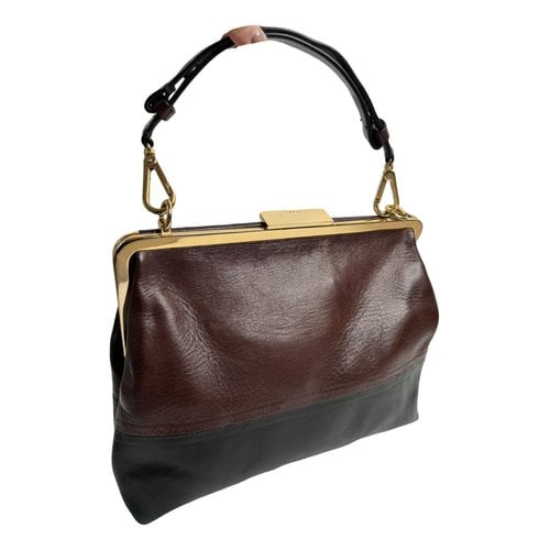 Pre-owned Marni Leather Handbag In Brown