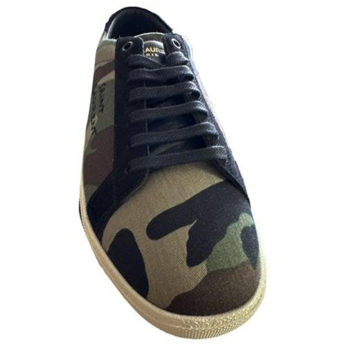 Pre-owned Saint Laurent Army Lace Ups In Green
