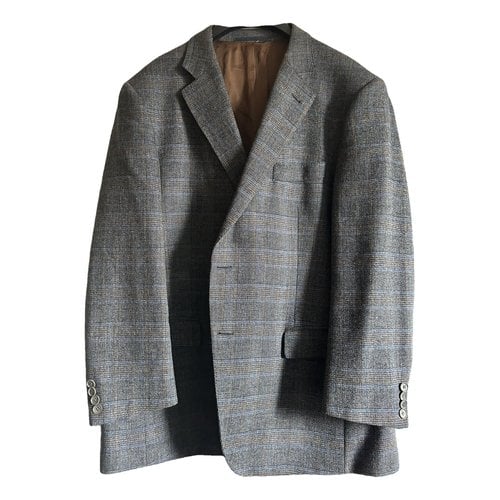 Pre-owned Burberry Wool Suit In Brown