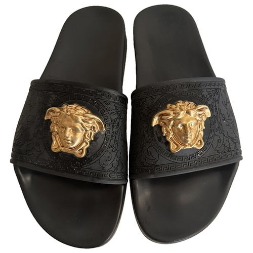 Pre-owned Versace Sandal In Black