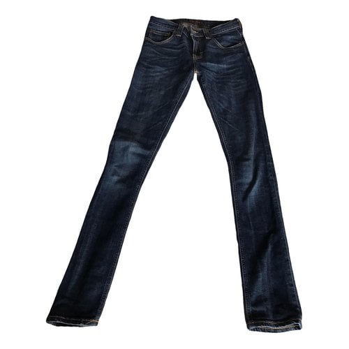 Pre-owned Nudie Jeans Slim Jeans In Blue