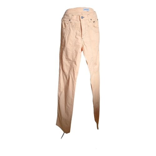 Pre-owned Jeckerson Trousers In Orange