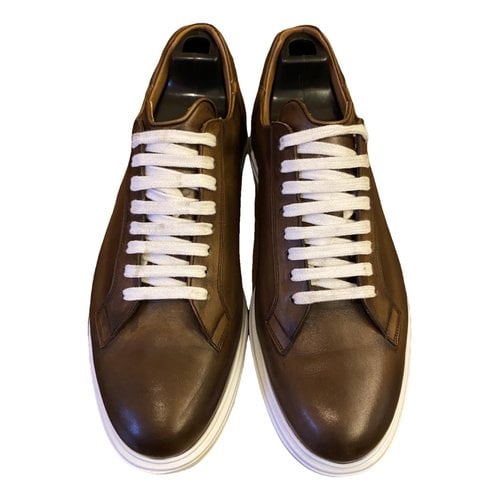 Pre-owned Barrett Leather Lace Ups In Brown
