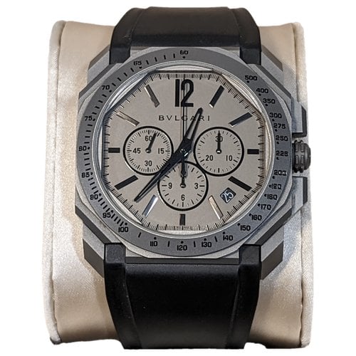 Pre-owned Bvlgari Octo Watch In Anthracite