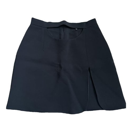 Pre-owned Lado Bokuchava Mini Skirt In Black