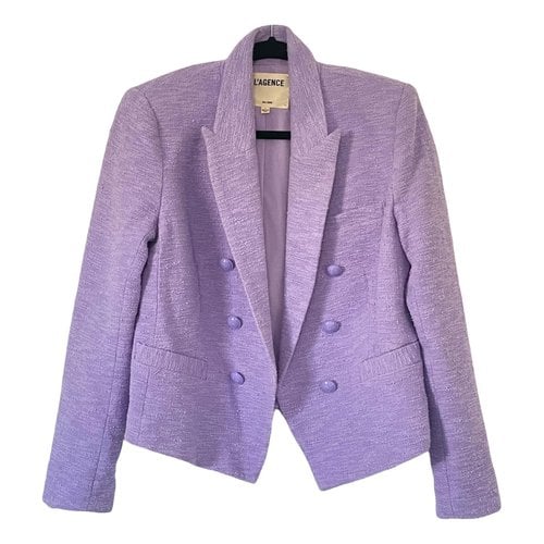 Pre-owned L Agence Blazer In Purple