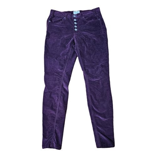 Pre-owned Mcguire Trousers In Burgundy