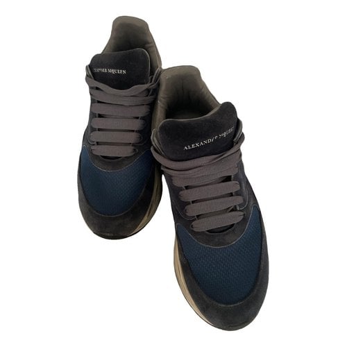 Pre-owned Alexander Mcqueen Low Trainers In Blue