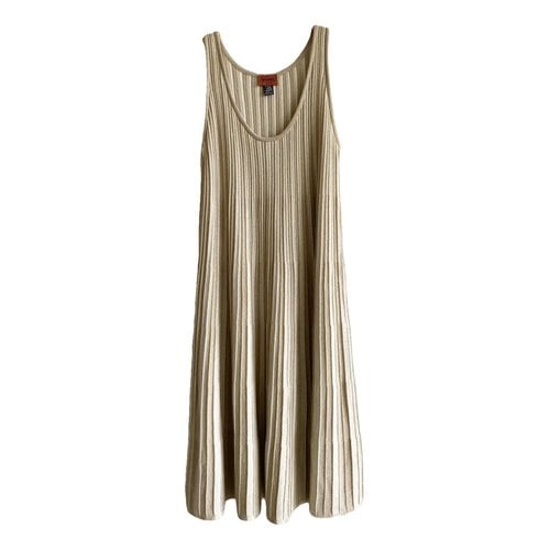 Pre-owned Missoni Mid-length Dress In Gold