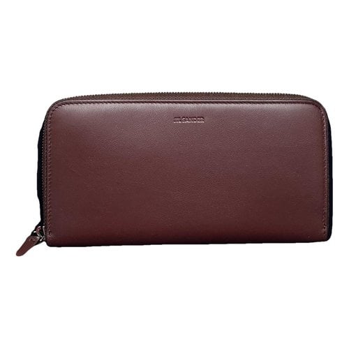 Pre-owned Jil Sander Leather Purse In Brown