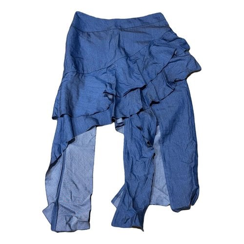 Pre-owned Jonathan Simkhai Mid-length Skirt In Blue