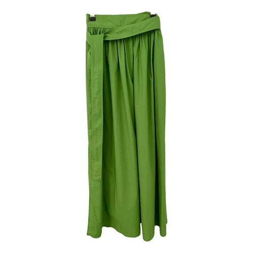Pre-owned Marimekko Maxi Skirt In Green