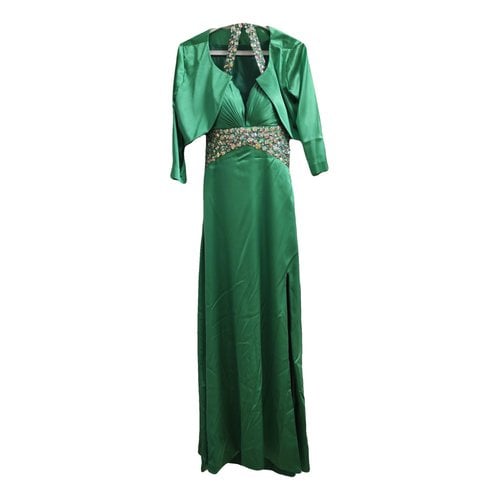 Pre-owned Shanghai Tang Silk Dress In Green