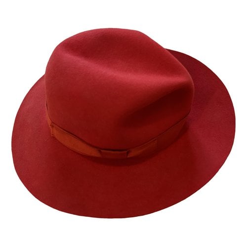 Pre-owned Borsalino Hat In Red