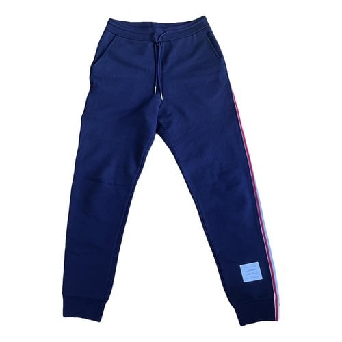 Pre-owned Thom Browne Trousers In Blue
