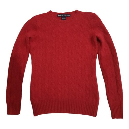 Pre-owned Ralph Lauren Cashmere Jumper In Red