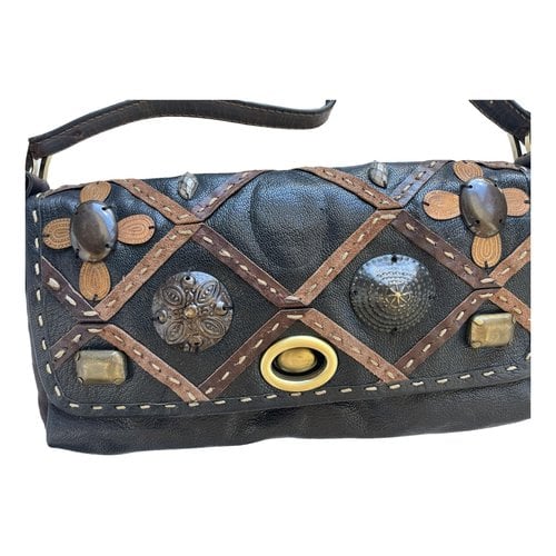 Pre-owned Maliparmi Leather Handbag In Black
