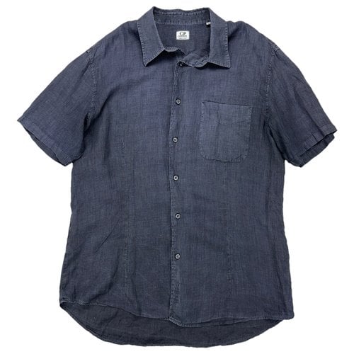 Pre-owned C.p. Company Linen Shirt In Blue