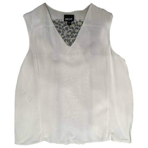Pre-owned Just Cavalli Vest In White