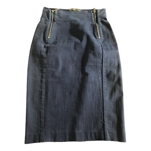 Pre-owned Mcq By Alexander Mcqueen Mid-length Skirt In Navy