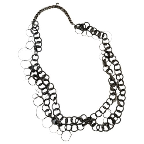Pre-owned Luisa Spagnoli Necklace In Grey