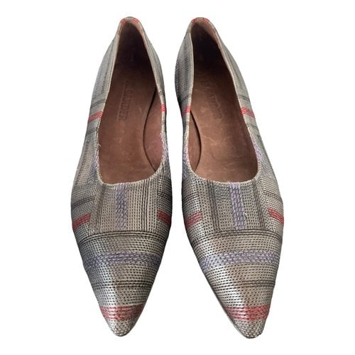 Pre-owned Jil Sander Leather Ballet Flats In Multicolour