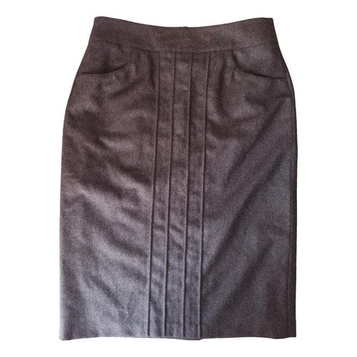 Pre-owned Burberry Wool Skirt Suit In Brown