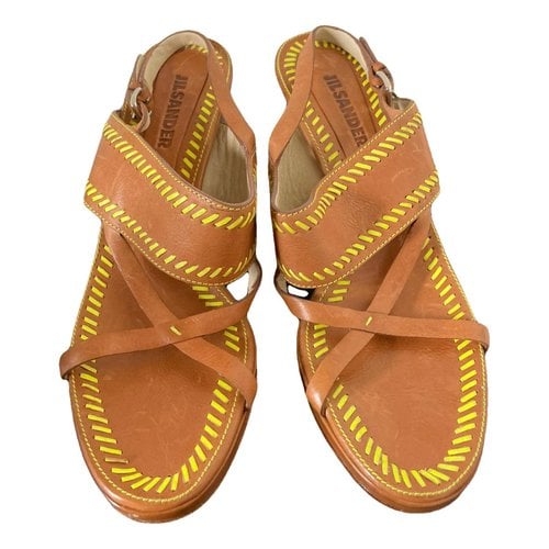 Pre-owned Jil Sander Leather Sandal In Multicolour