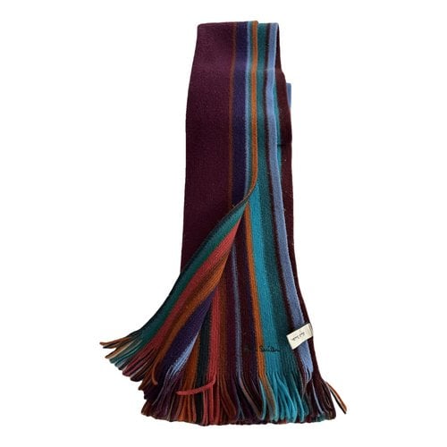 Pre-owned Paul Smith Wool Scarf & Pocket Square In Multicolour