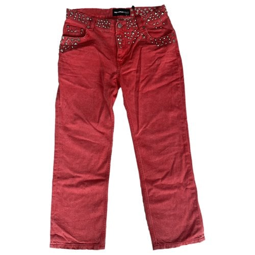 Pre-owned The Kooples Bootcut Jeans In Red