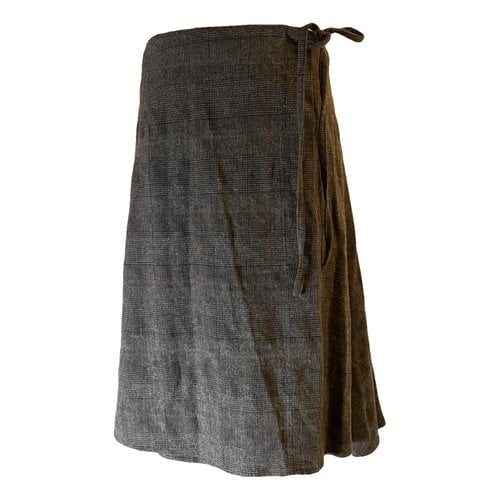Pre-owned Ann Demeulemeester Wool Mid-length Skirt In Brown