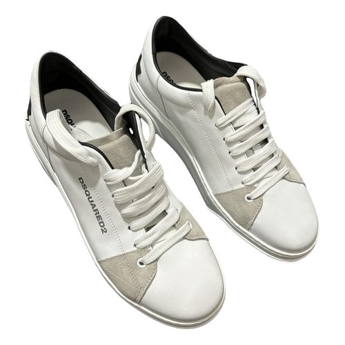 Pre-owned Dsquared2 Low Trainers In White