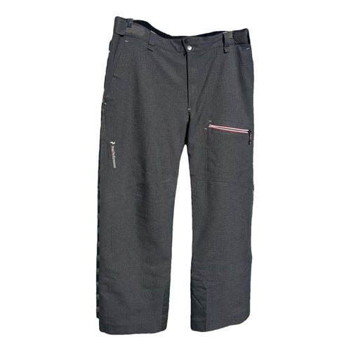 Pre-owned Peak Performance Trousers In Grey
