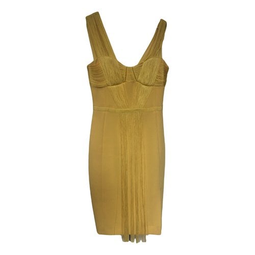 Pre-owned Reiss Mid-length Dress In Yellow