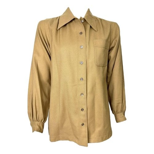 Pre-owned Saint Laurent Wool Shirt In Camel