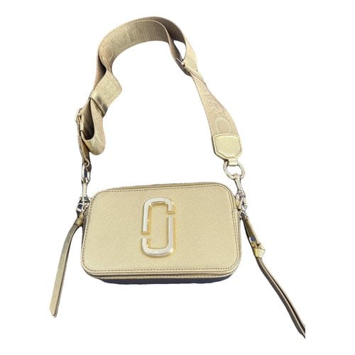 Pre-owned Marc Jacobs Snapshot Leather Crossbody Bag In Gold