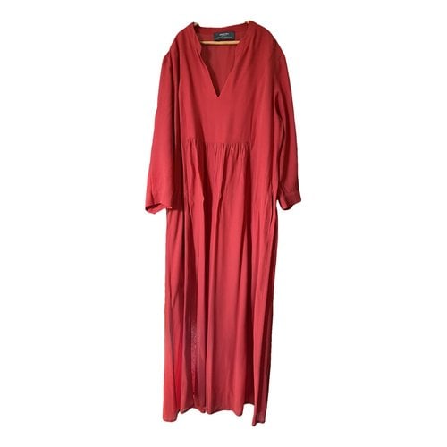 Pre-owned Elena Miro' Maxi Dress In Red