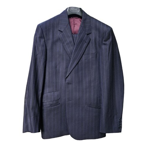 Pre-owned Paul Smith Wool Suit In Blue