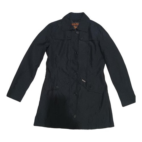 Pre-owned Woolrich Coat In Black