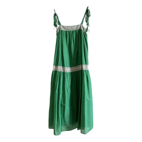 Pre-owned Ottod'ame Maxi Dress In Green