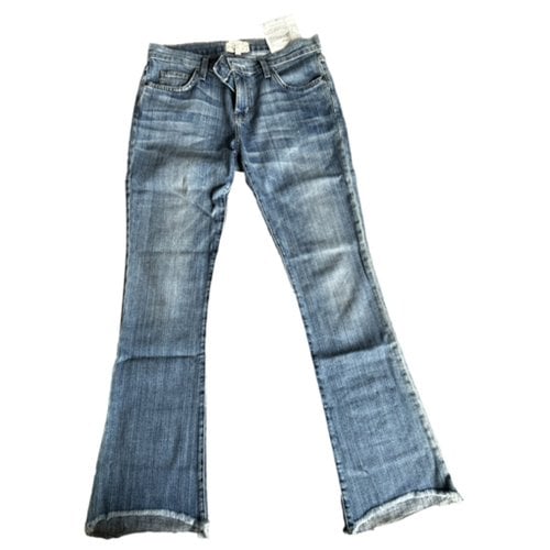 Pre-owned Current Elliott Bootcut Jeans In Blue