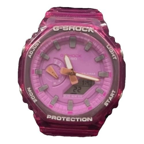 Pre-owned G-shock Watch In Pink