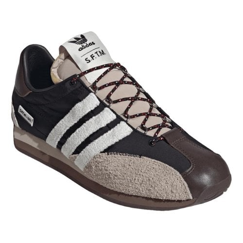 Pre-owned Adidas Originals Cloth Trainers In Brown