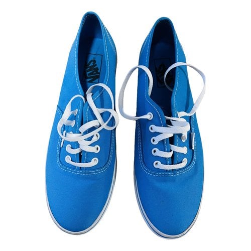 Pre-owned Vans Cloth Trainers In Blue